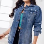 Chaqueta Larga De Jean Para Mujer - SEFORA